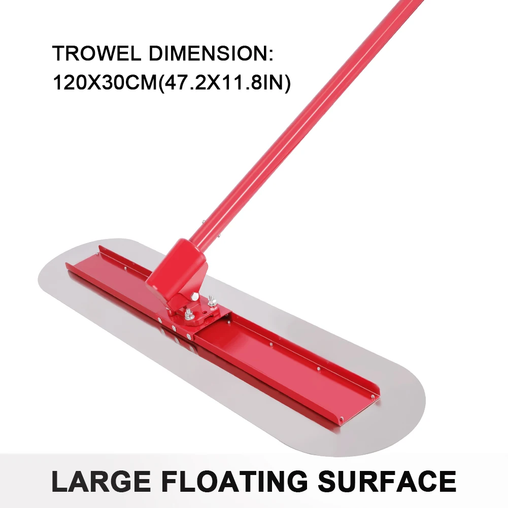 

47''x12'' Concrete Leveling Machine Manual Push-Pull Leveling Cement Road Leveling Machine Concrete Finishing Trowel Tool