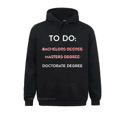 Ph.D PHD Graduate Doctorate-Degree Cool Graduation Gift Men's Long Sleeve Sweatshirts Tight Hoodies Prevailing Hoods