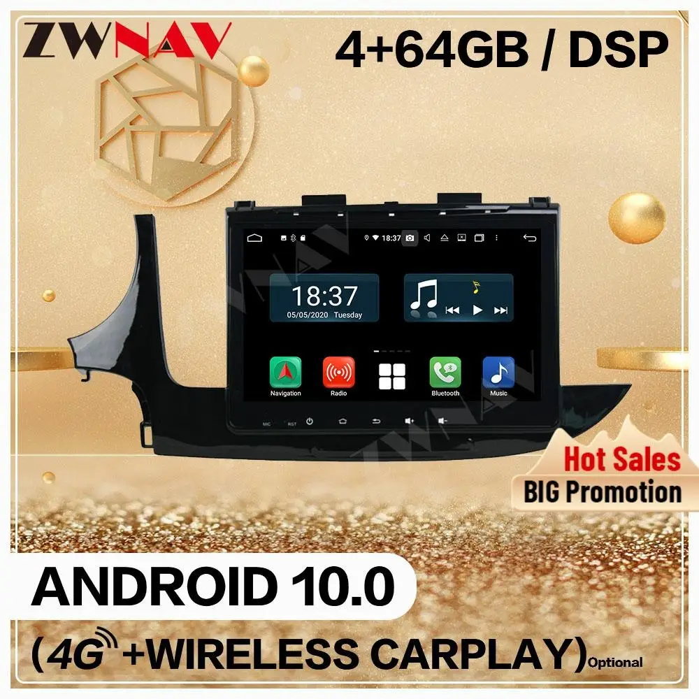 4G+128GB Carplay Double Din For OPEL Mokka 2017 Android 13 Multimedia Player Screen Car Audio Radio GPS Navigation Head Unit