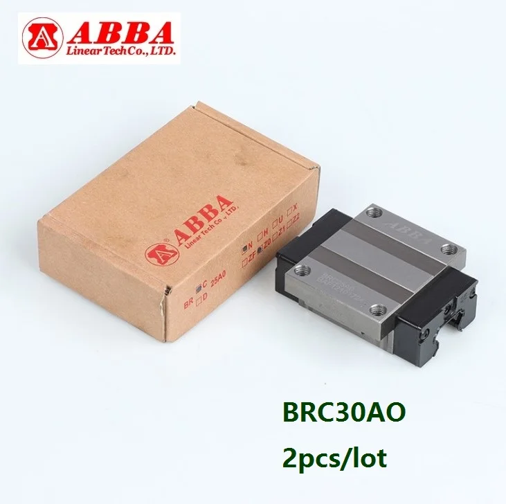 

2pcs/lot Original Taiwan ABBA BRC30AO BRH30A Slider Block Linear Rail Guide Bearing for CNC Router 3D printer