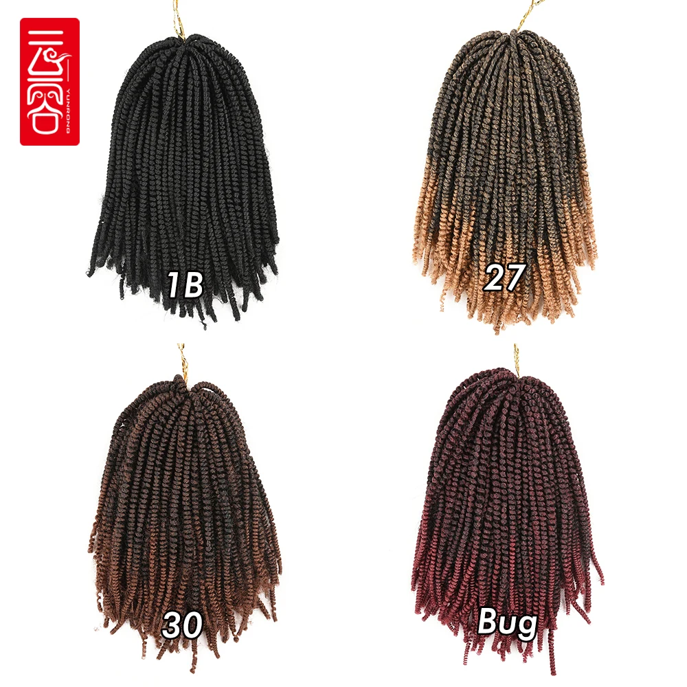 YunRong Nubian Twist Crochet Synthetic Hair For Black Women Soft Tight Curly Synthetic Crochet Twist Hair For Party Dating Daily