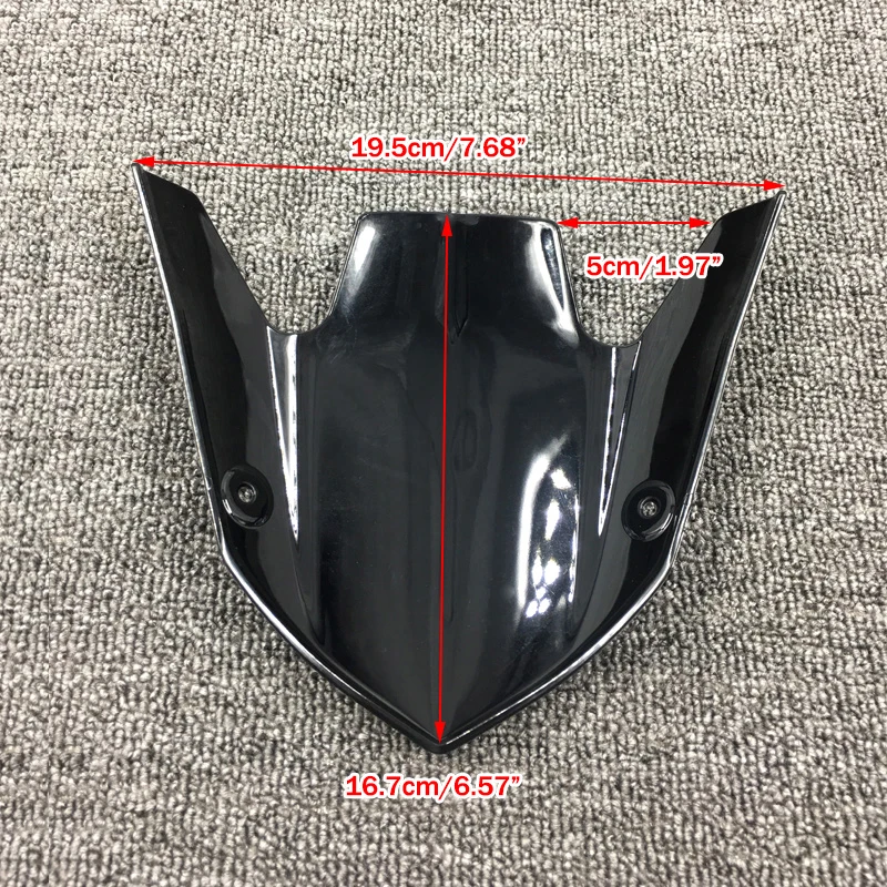 Z1000R Z1000 2014-2019 Motorbike Double Bubble ABS Windscreen Windshield Short for Kawasaki Z1000R 2017-2019 &14-19 Z1000