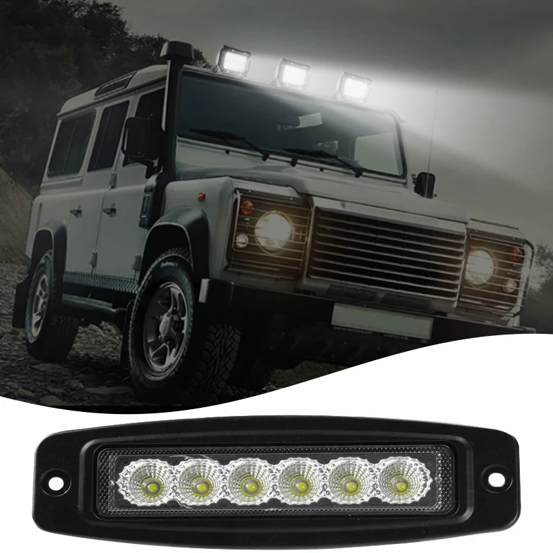 Фонари Рабочие автомобильные, 18 Вт, 6 светодиодов