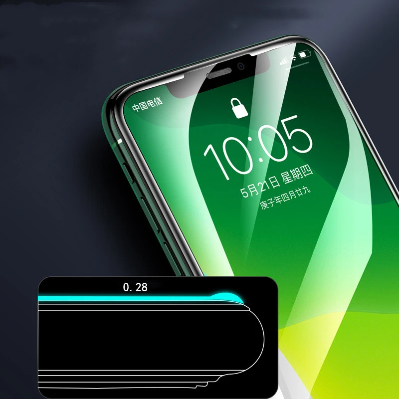 

2PCS Full Cover Tempered Glass For iPhone X XR XS max SE 2020 Screen Protector For iPhone 11 12 Mini Pro Max 7 8 Protective Film