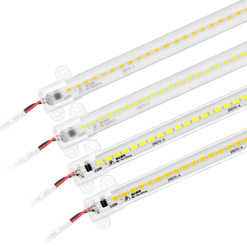 High Brightness LED Tube Light 30cm/40cm 72 LEDs Fluorescent Floodlight 2835 Strip Energy Saving Display lamp AC 220V