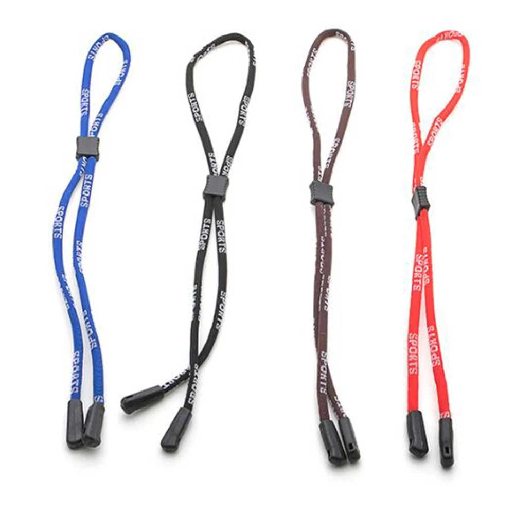 New Outdoor Sports Letters Printed Glasses Rope Super Anti-slip Eyeglass Chain Neck Cord Strap Adjustable Eyewear Lanyards