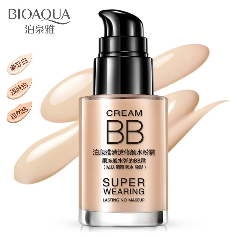 BIOAQUA Whitening Liquid Foundation Skin Care Long Lasting Moisturizing Oil Control Face Concealer Fashion Nude Facial Makeup