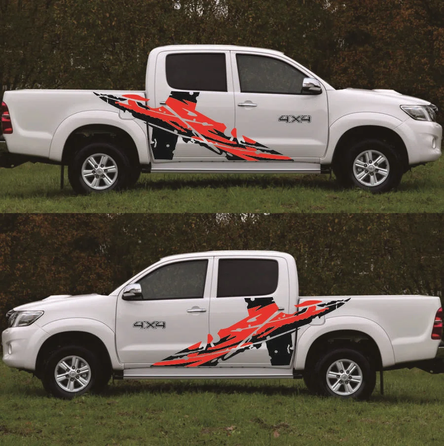 1 paire graphique vinyle décalcomanie pour camion décalcomanie Auto style décoration voiture autocollants pour Ford 4x4 hors route pick-up