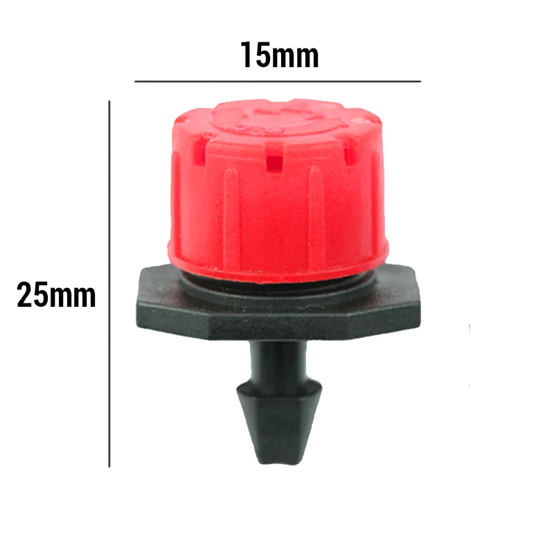 10-50pcs Garden Adjustable Nozzles Drip Irrigation Watering Sprinkler 1/4'' Anti-Clogging Dripper Emitter Flower Beds Vegetable