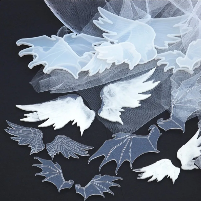 Transparent UV Resin Mold Bat Wings Jewelry Molds UV Resin Molds DIY Handcraft for Making Jewelry