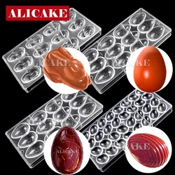 9 Shapes Polycarbonate Chocolate Moulds Forms Tray 3D Easter Bunny Eggs Rabbit Chocolate Molds Form for Confectionery Cake Molds