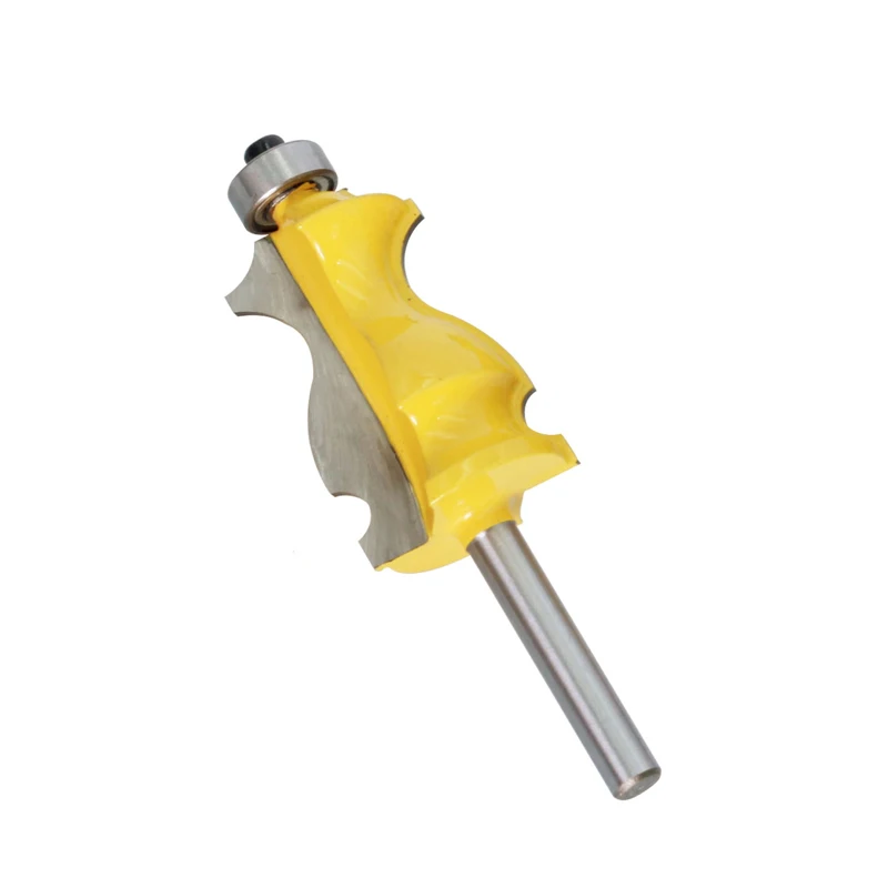 1PC 1/4 6mm Shank Architectural Cemented Carbide Molding Router Bit Trimming Wood Milling Cutter for Woodwork Cutter Power Tools