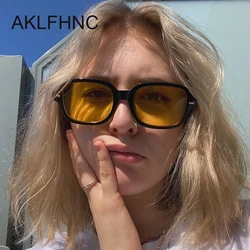 Vintage Small Frame Square Sunglasses Woman Fashion Rivet Sun Glasses Unisex Brand Designer Black Mirror Retro Oculos De Sol