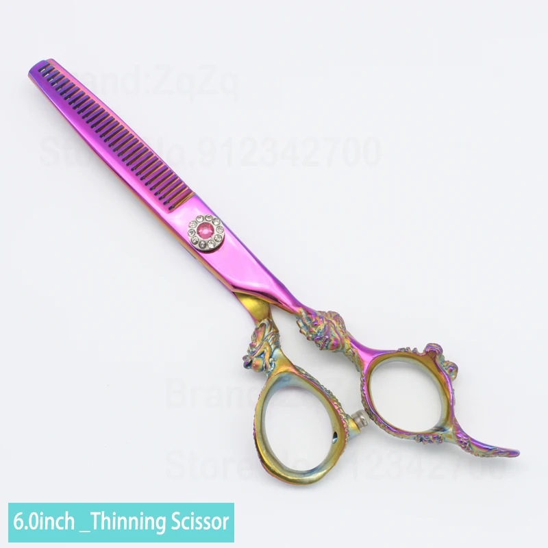 ZqZq 6.0 Inch Hair Thinning Scissors Set Professional Haircut Scissors Kit with Thinning Scissors Hairdressing Shears for Barber