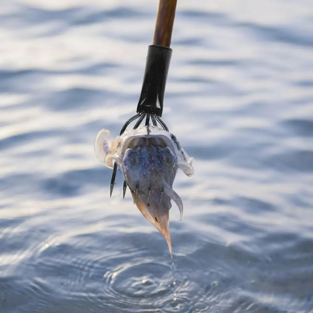 Attrezzi da pesca per arpione in acciaio per molle strumento per la pesca subacquea denti durevoli attrezzi da pesca Barbs Trident lancia strumenti