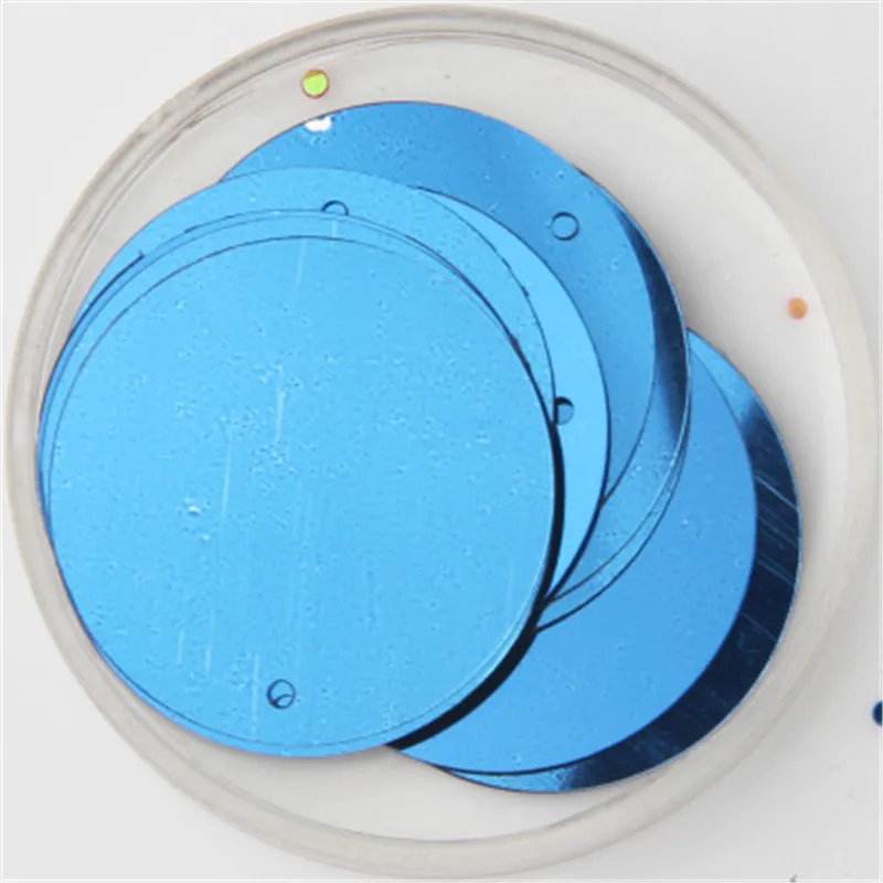 Pailletten 30mm 40mm 50mm Pailletten für Handwerk große runde Pailletten Paillette Lentejuelas mit 1 Seitenloch DIY manuelles Nähzubehör – Detail 34