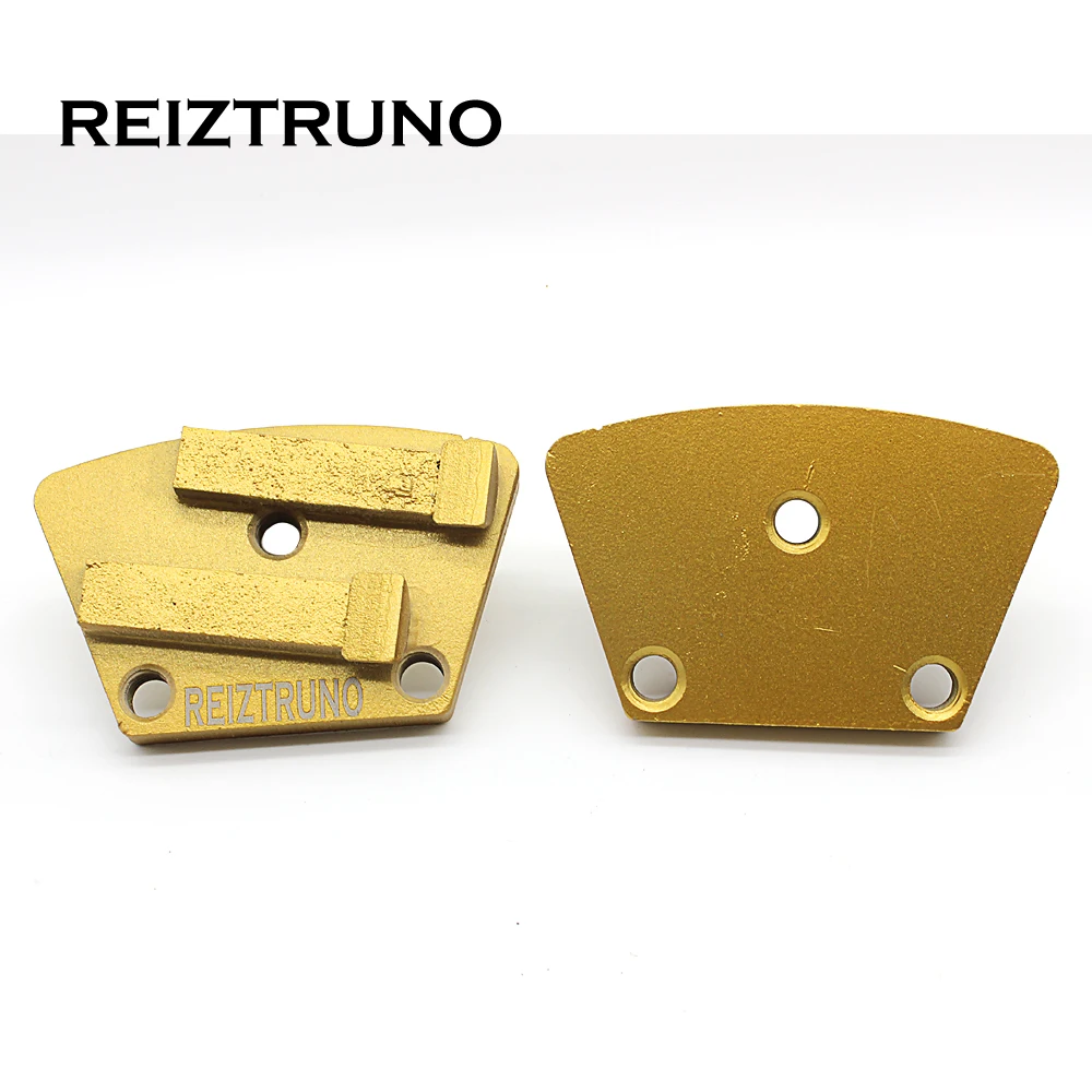 REIZTRUNO 2*1/2PCD two segment fan-shaped and pcd diamond floor polishing pads grinding discs for Concrete Epoxy Removal