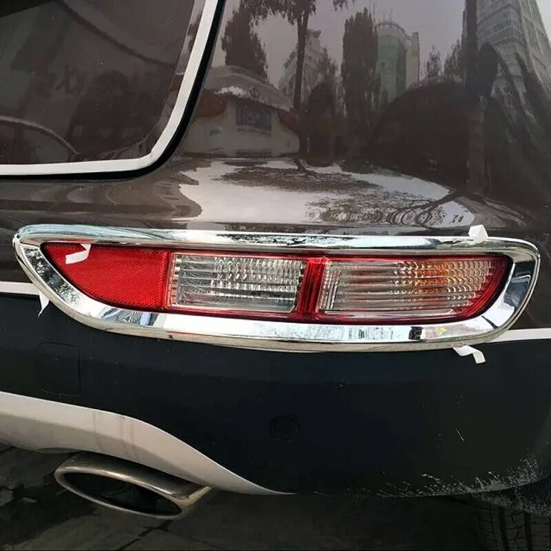 For KIA Sportage 4 QL KX5 2016 2017 2018 Car Rear Tail Fog Light Lamp Cover Trim Styling Sticker Accessories 2Pcs Chrome ABS