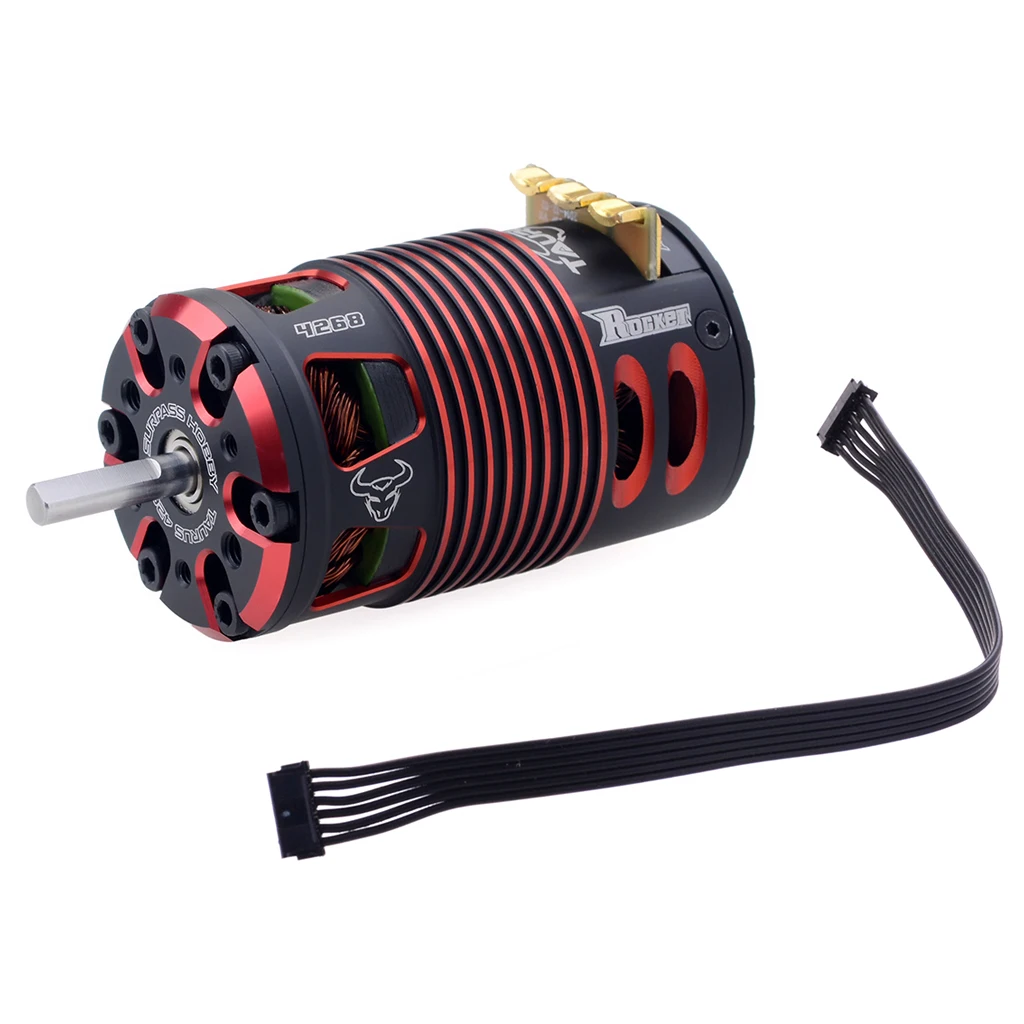 Surpass Hobby Rocket 4274 4268 V2 Sensored Brushless Motor 1400/1950/2450KV For 1/8 Rc Car Scale 4WD Electric Monster on-Road