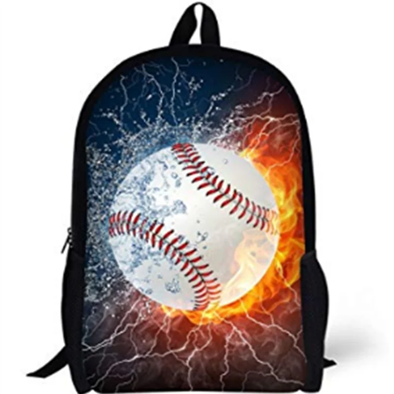 

INJERSDESIGNS Fashion Ice Fire Ball Printing Backpack For Women Men Travel Backpacks Teenager Kids Sport School Bags Mochila