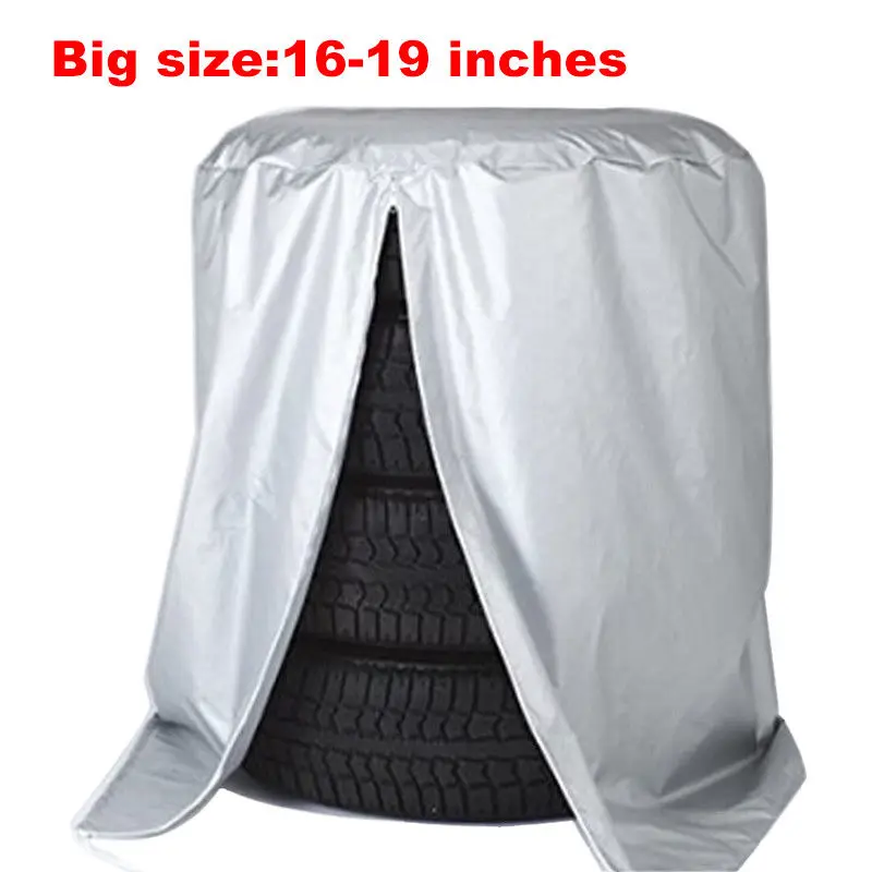 New Car Tire Cover 4 Tires Capacity Waterproof Dust-Proof 210D Driving Car Tire Cloth Car Tire Cover Bag Big Capacity Outdoor