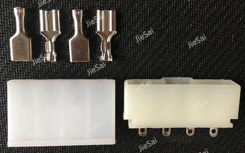 4 Pinos Automotivo Fio Harnes Cabo Auto Conector Fêmea Plugue Macho Com Terminais