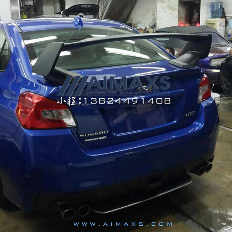 For 2007-2016 Subaru WRX STI OE Style ABS Unpainted Rear Trunk Spoiler