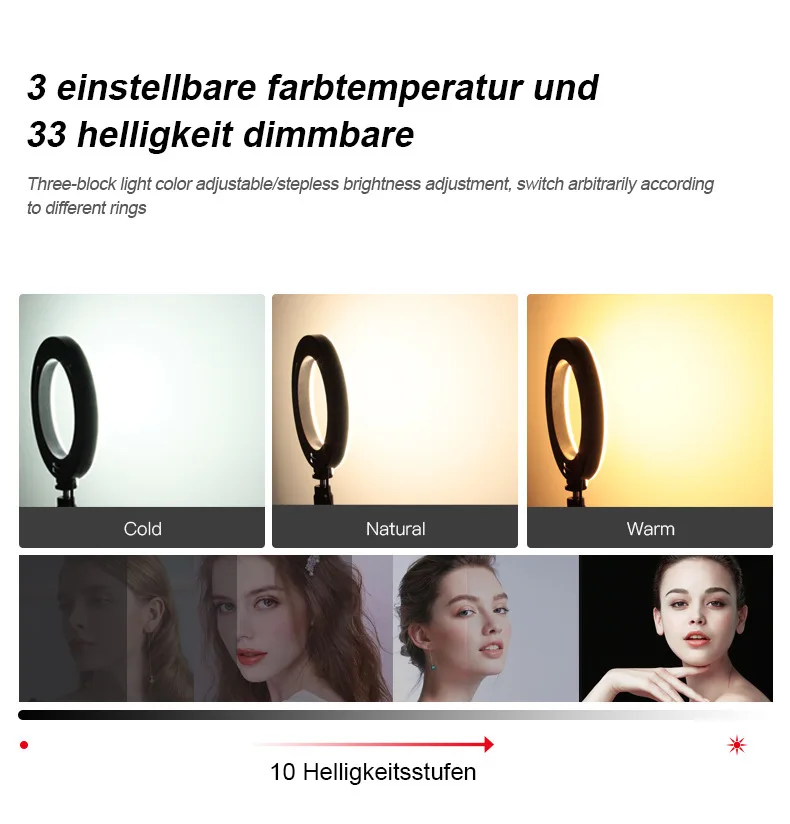 Selfie Ring Light สำหรับแล็ปท็อปคอมพิวเตอร์เดสก์ท็อป Youtube แหวนโคมไฟ Video Conference แสงชุดขาตั้งผู้ถือโทรศัพท์คลิปบน