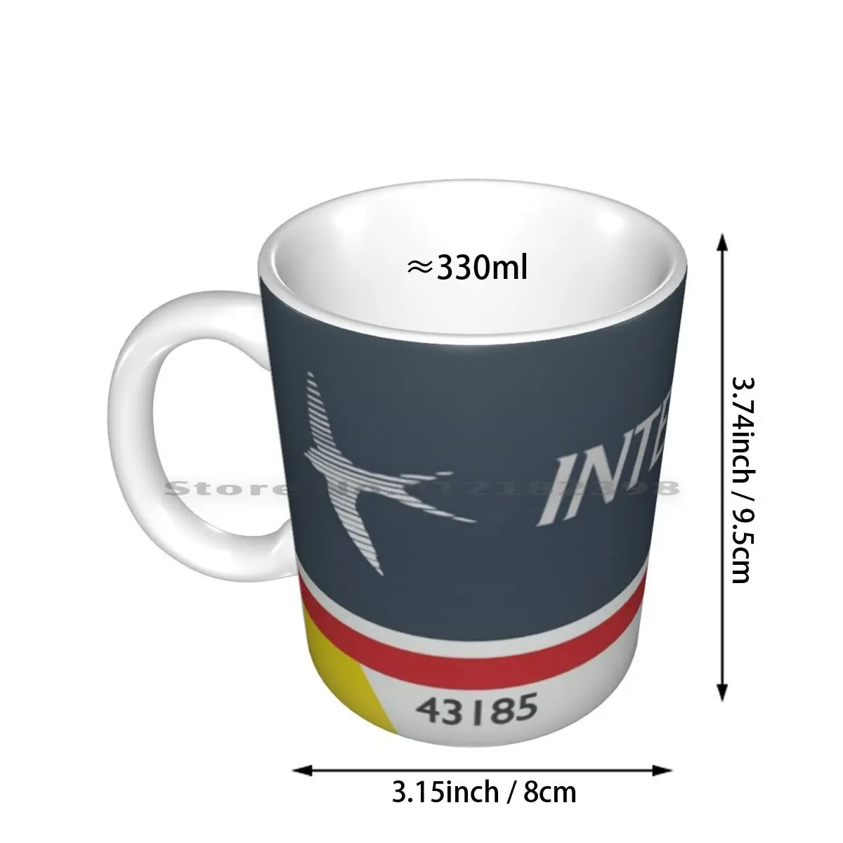 Intercity 125 Swallow Livery Ceramic Mugs Coffee Cups Milk Tea Mug Train Engine Intercity Class 43 125 British Rail Br