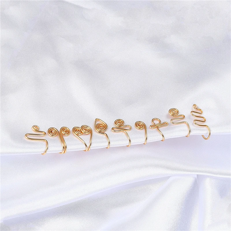 Fake Nose Ring Stainless Steel Rose Gold Popular Body Piercing Summer Body Jewelry Jewelry Gifts Nose Nails Nose Decorations