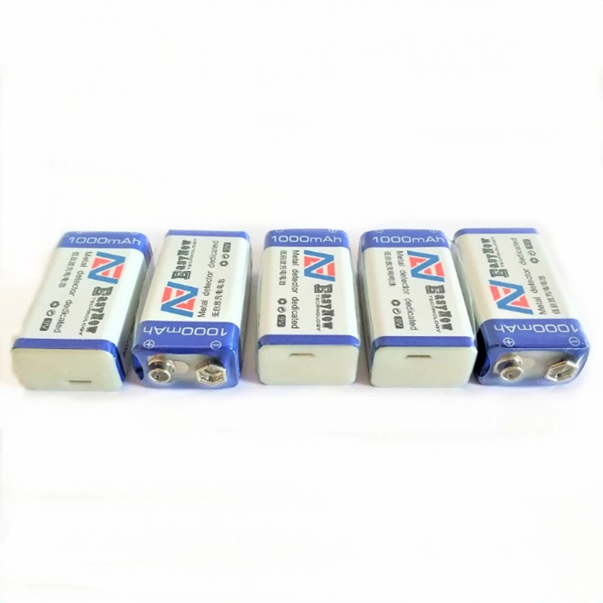 4pcs/lot 1000mAh 9V rechargeable battery 6F22 USB rechargeable lithium ion battery children's toy rechargeable battery