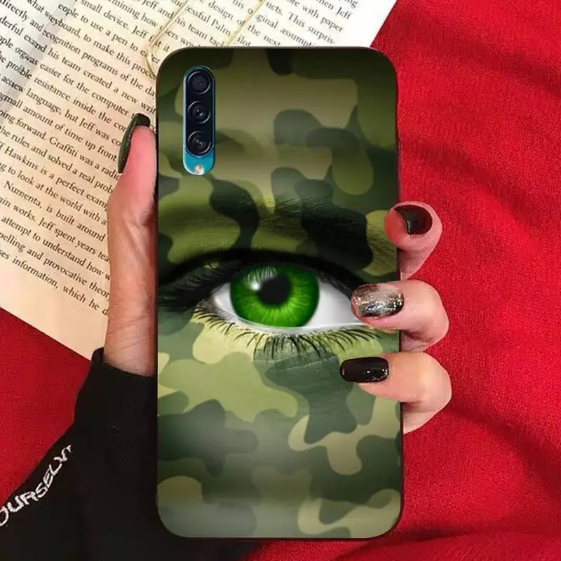 TOPNBLJ Camouflage Militaire Telefoon Case voor Samsung A30s 51 71 10 70 20 40 20 s 31 10 s A7 A8 2018