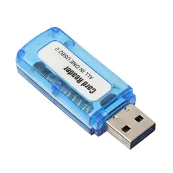 Lector de tarjetas múltiples de memoria, dispositivo 4 en 1, USB 2, 0, para M2, SD, SDHC, DV, TF, 480 Mbps, 1 unidad