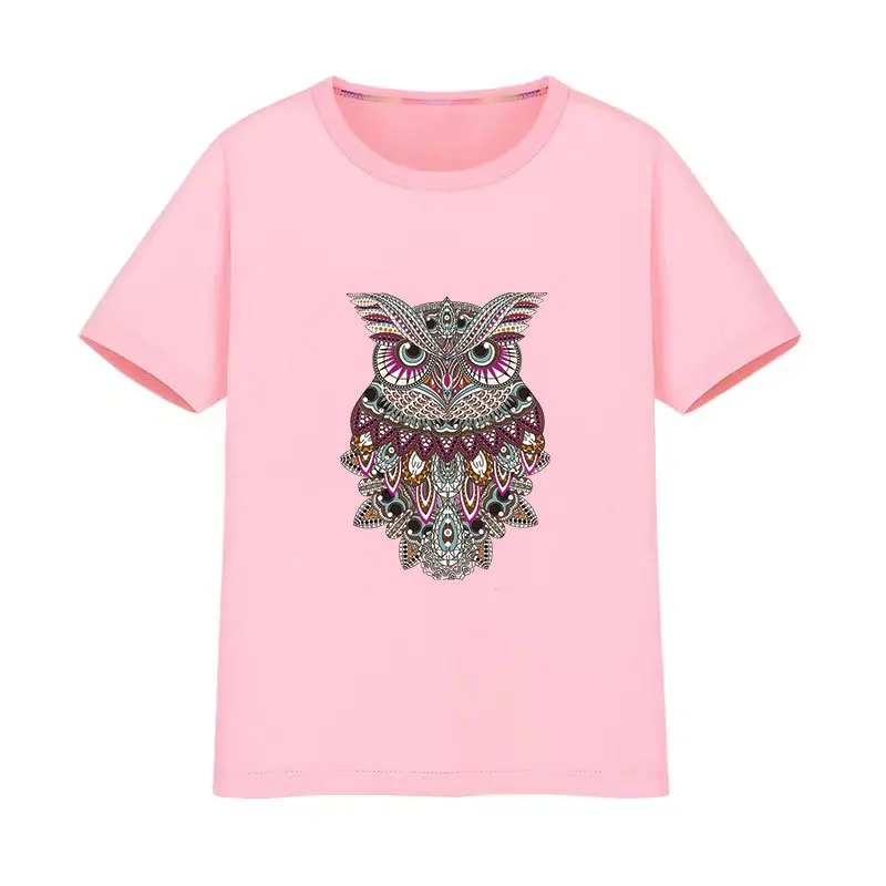 Stickers On Clothes owl Design DIY Heat Press A-Level Washable Hoodies Tops Vinyl Iron On Stickers