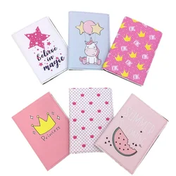 Unicorn Printed PU Waterproof Passport Cover Bag Multi-function ID Holder Bag Blocking Pouch Travel Passport Holder Bag New