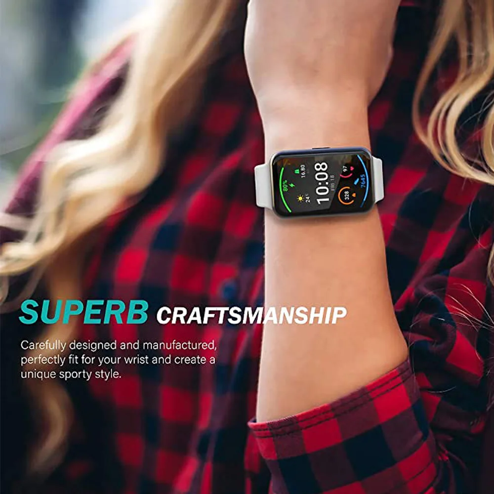 Tali Silikon untuk Jam Tangan Huawei Gelang Jam Pas Gelang Pengganti Gelang untuk Aksesori Jam Tangan Pintar Huawei Fit