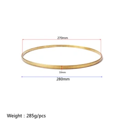 Banjo Tension Hoop 11 Inch Brass Musical Instrument Oblate Tension Hoop