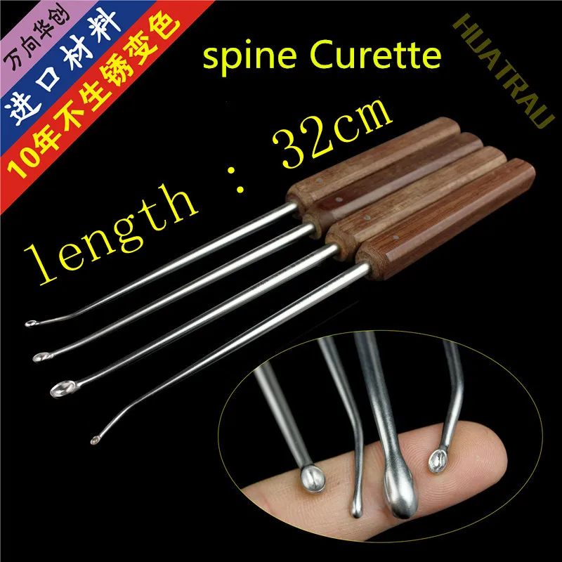 knee hip joint Bone Curette Veterinary Orthopedics Instruments length Spoon Tools lumbar fusion spoon scraper bone Curettage