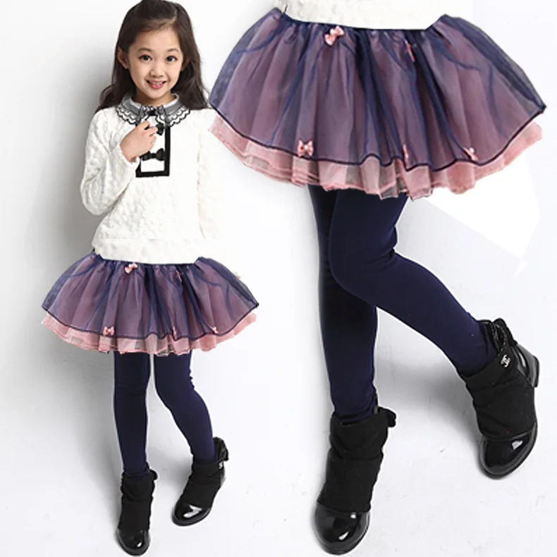 Fall Clothes For Kids Leggings Girl Spring Autumn 2-14y Junior Girl Pants Skirts Children Skinny Trousers Princess Pencil Pants