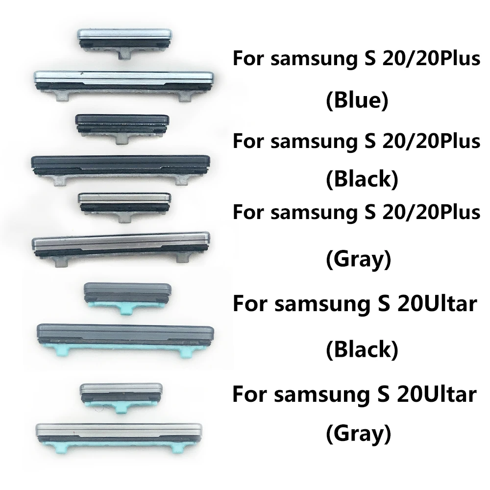 Neue Power-Taste Lautstärke taste für Samsung S20 / S20 Plus / S20 Ultra / S20 Fe Rnal Kunststoff knopf