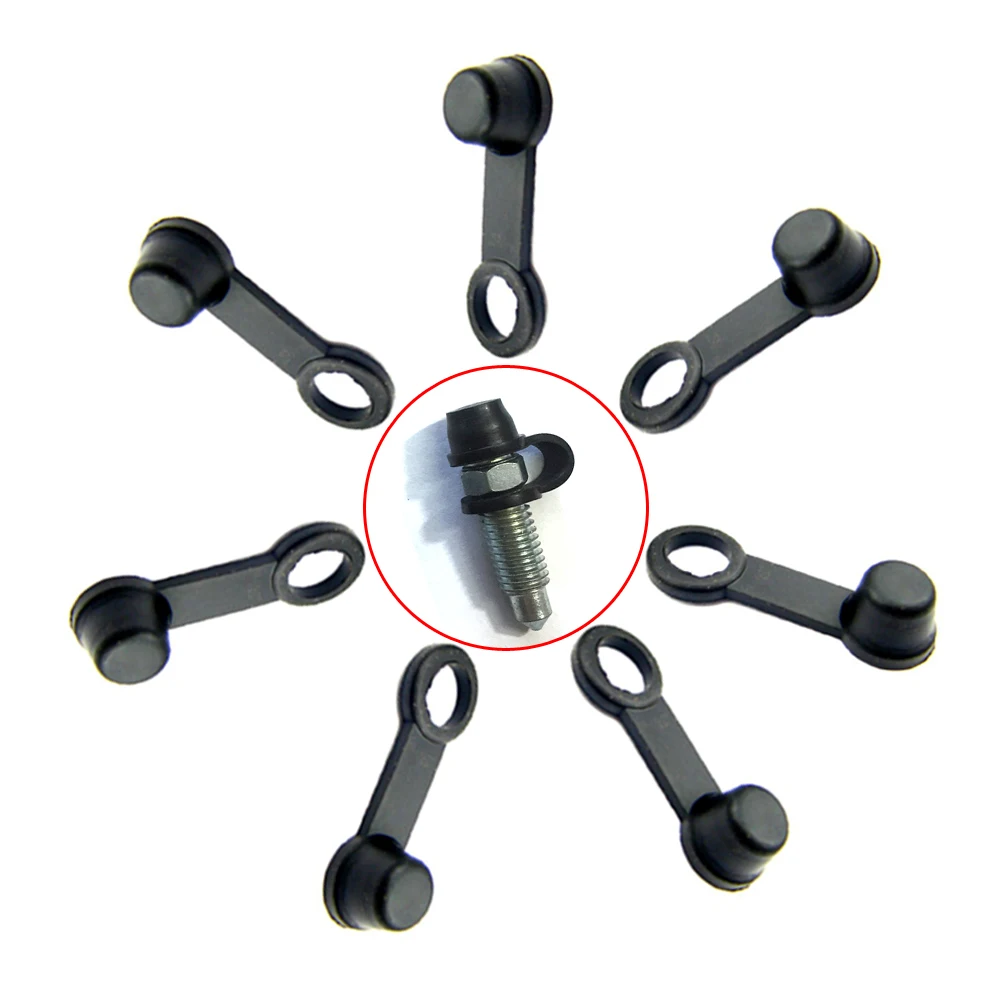 

8Pcs\Set Black Rubber Brake Caliper Bleed Nipple Screw Dust Cap Cover 8mm Motor Cycle Fits All Motorbikes Replacement Tool