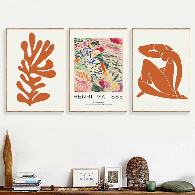 Abstract Henri Matisse Line Figure Art Prints Minimalist Canvas Painting Vintage Poster Wall Pictures for Living Room Home Decor