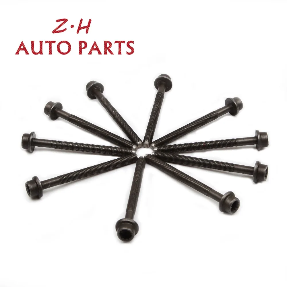 WHT 000 912 10Pcs Engine Cylinder Head Bolt Kit FOR Audi A1 A3 VW Golf Jetta Passat Tiguan Skoda Seat 1.4TSI  WHT000912