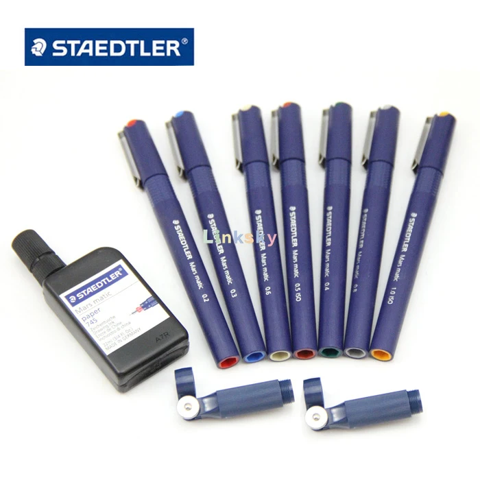 Staedtler Mars Matic 700 Technical Pen with Tubular Tip,No drying