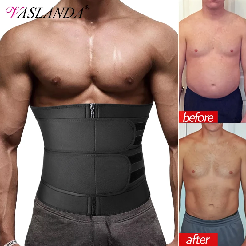 Men Waist Trainer Corset Slimming Body Shaper for Weight Loss Slimmer Sauna Sweat Trimmer Belt Sport Girdle Workout Fat Burner