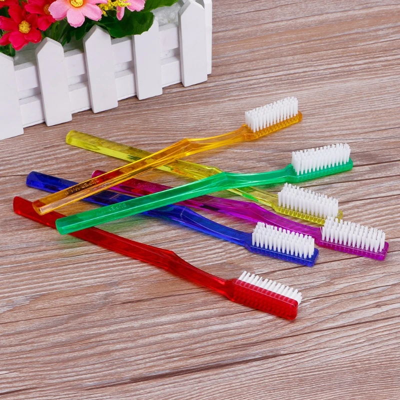 6x  Nano Dental Care Premium Hard Toothbrush Bristle Tooth Brush Set For Adult 40JD