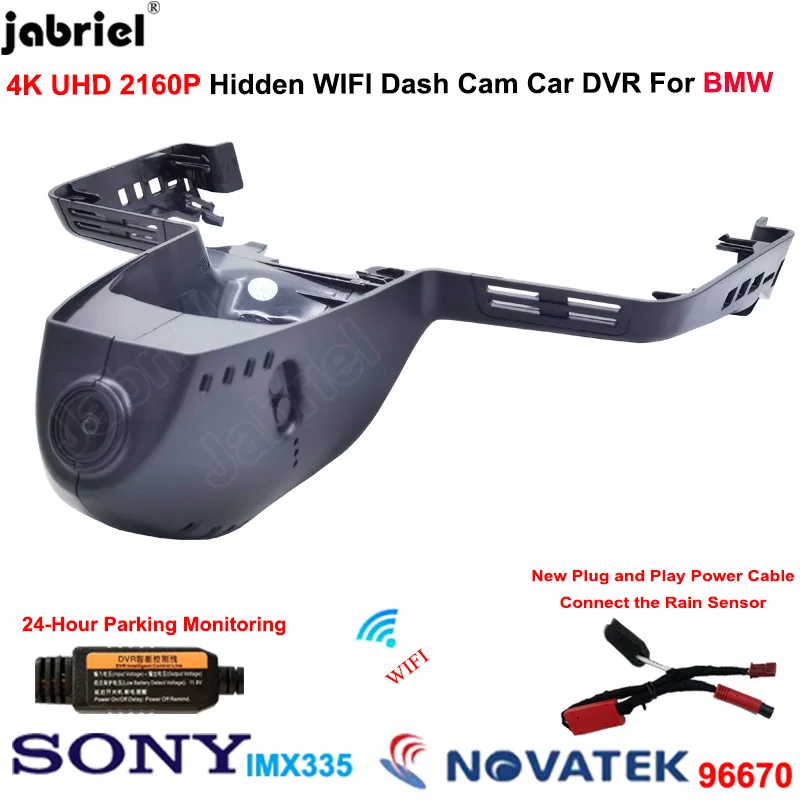 4K Dash Cam Wifi Car DVR Camera for BMW X7 G07 For BMW X5 G05 for BMW X3 G01 For BMW 3 Series G20 G21 2018 2019 2020 2021 2022