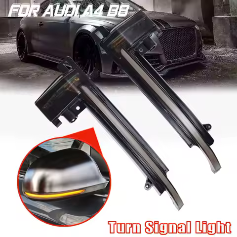 LED Dynamic Turn Signal Light For Audi A4 A5 B8 B8.5 A3 8P Q3 A6 C6 4F S6 SQ3 A8 D3 8K RS5 Flowing Water Blinker Flashing Light
