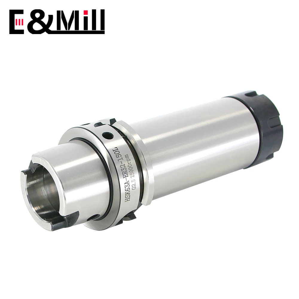 HSK63A ER16 ER20 ER25 ER32 Precision 0.001mm Balancing speed G2.5 40000RPM High Speed Cnc Tool Holder HSK 63 ER Milling Chuck