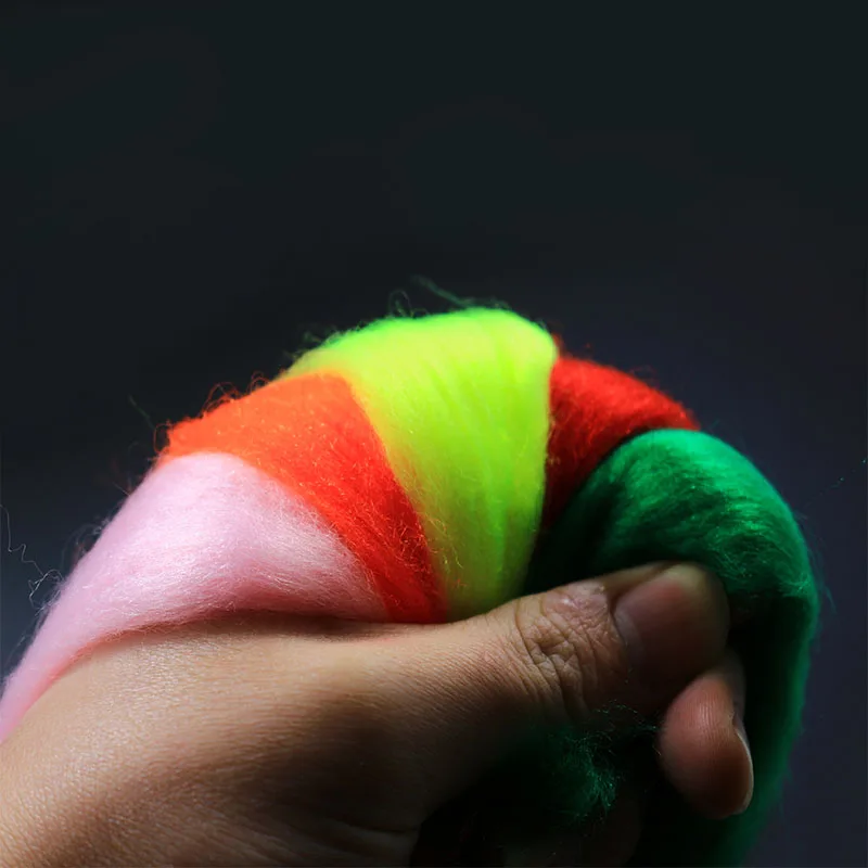 Premium fly tying egg yarn hydrophilic fibers fluff effect fish head fly tying materials for salmon&steelhead fly fishing flies